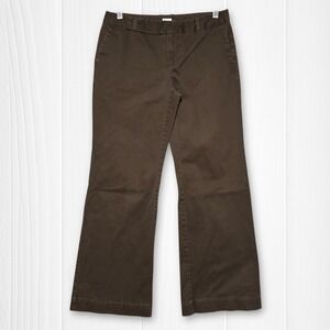 GAP Stretch Khaki Pants Women Brown Bootcut Women's 4 Regular‎